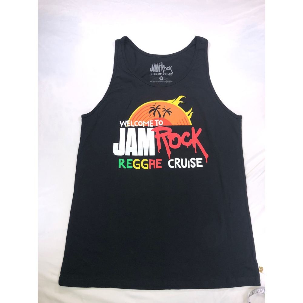 Welcome to JamRock Reggae Cruise 2019 Tank Top Mens Medium Black Concert Tour T